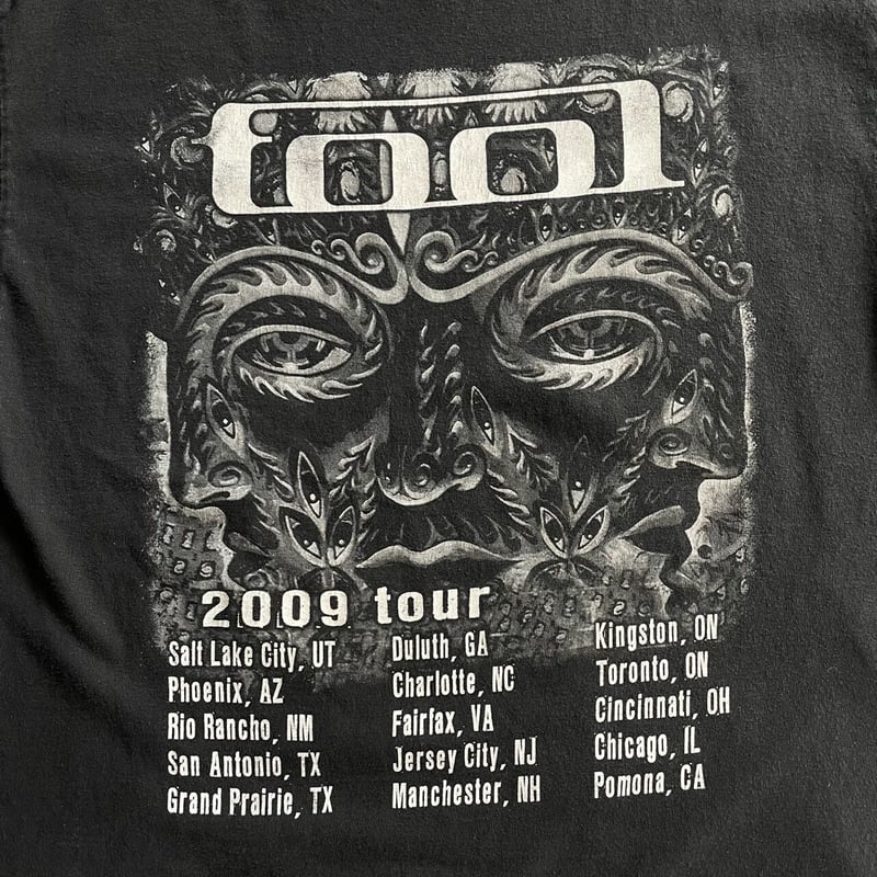 00's/2009 TOOL トゥール スパナ 3面プリント バンド Tシャツ 00's/2009 TOOL トゥール スパナ 3面プリント バンド Tシャツ