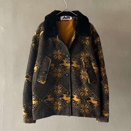 80s〜 Joffe snow pattern wool jacket