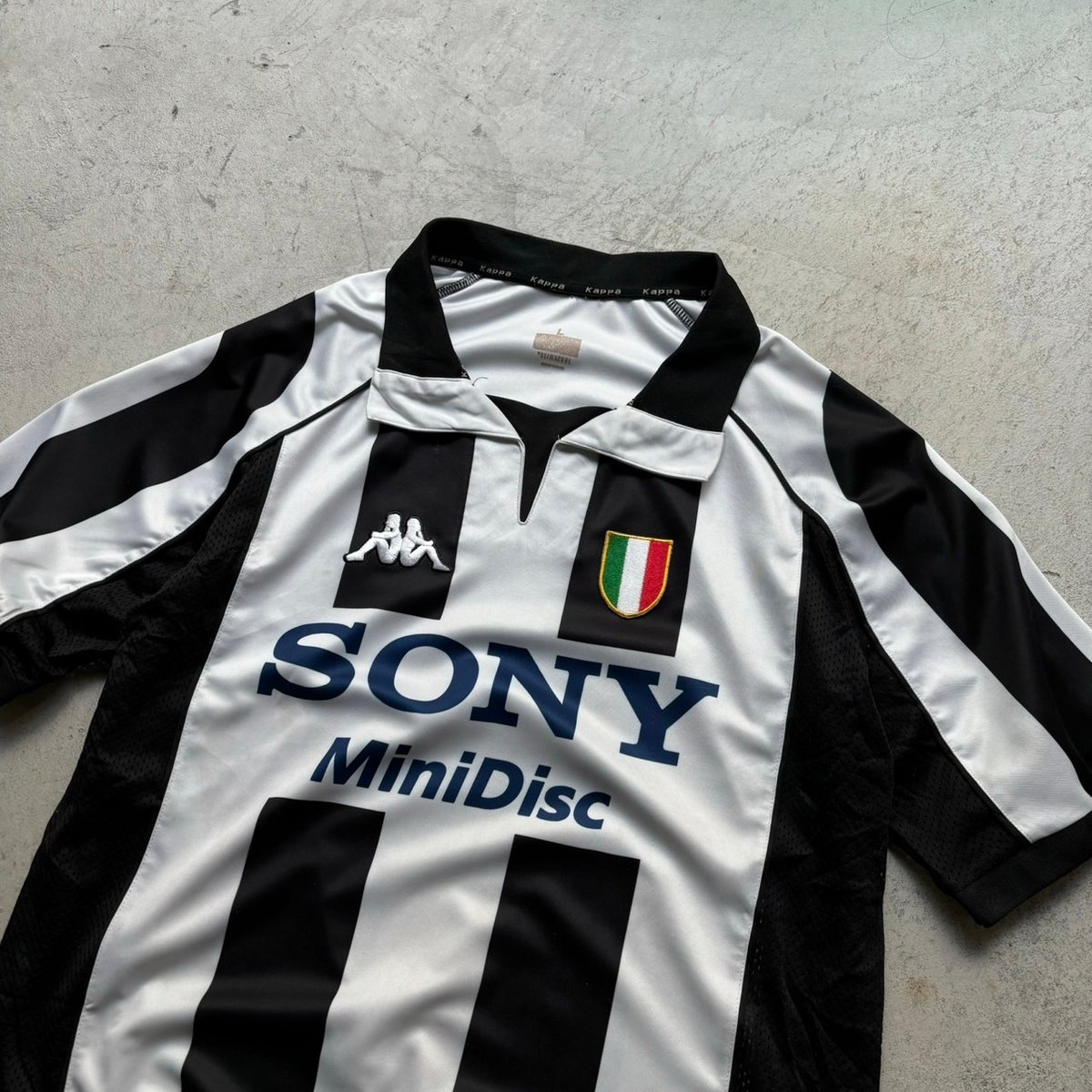 JUVENTUS Kappa ゲームシャツ Kappa GArA LIBERO Juventus 98/99 Game Shirt #4 M Japan Made