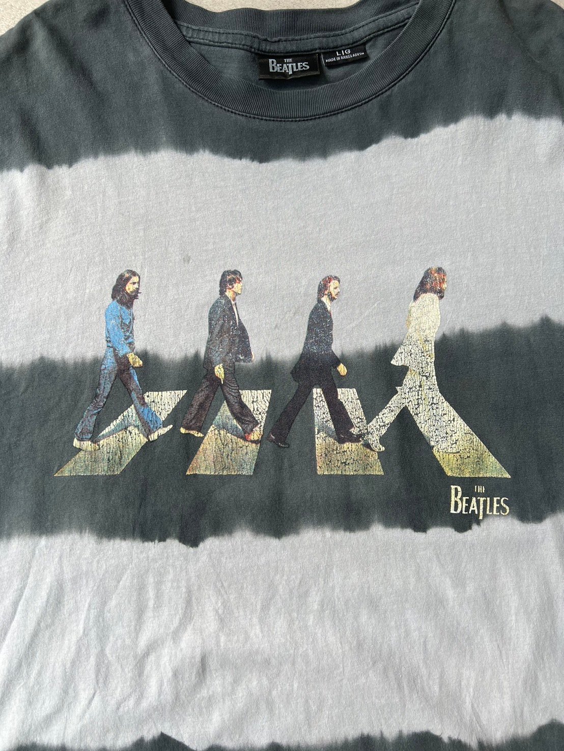 THE BEATLES アビーロードオフィシャルタイダイ Tシャツ THE BEATLES ビートルズ (結成 65周年 ) - Abbey Road Colours