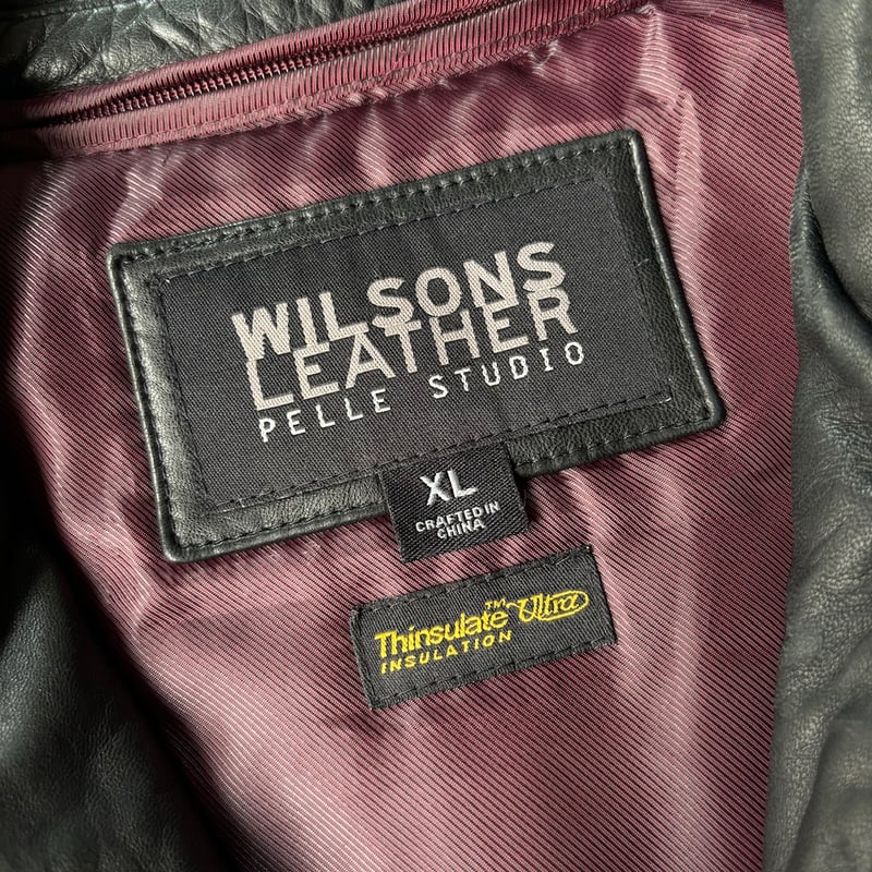 00s Wilsons leather raglan sleeve leather jack 00s Wilsons leather raglan sleeve leather jack