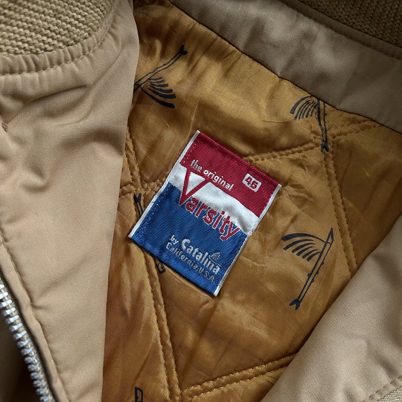 70s~ Catalina versity puffer derby jacket | sui