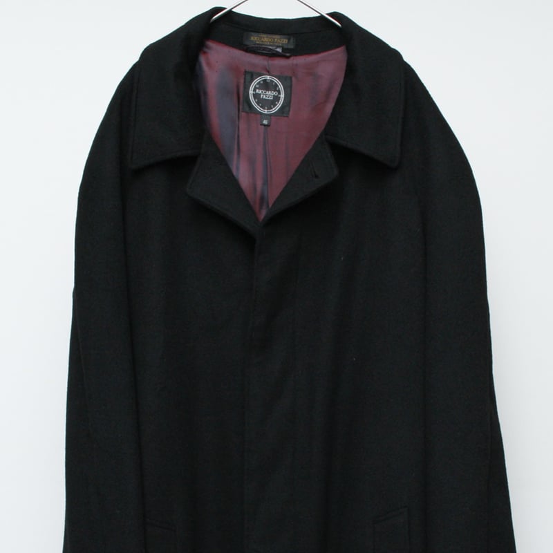 90s Wool/cashmere balmacaan coat made in italy