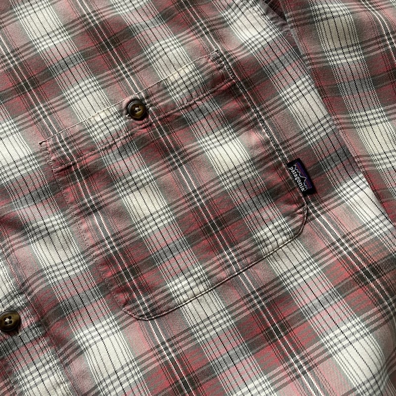 00s Patagonia plaid cotton shirt ″Made in PORTU