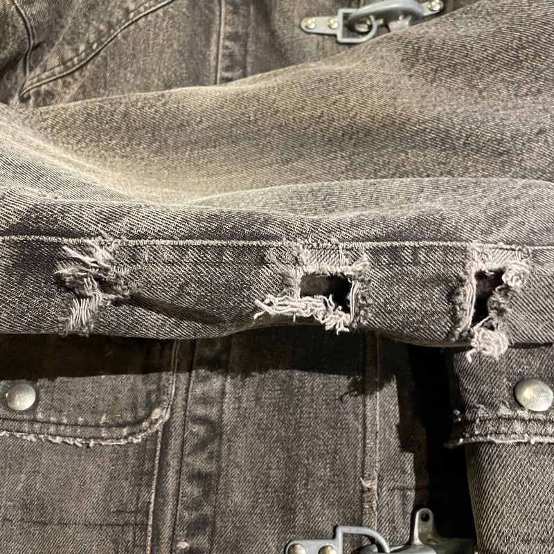 90s Ralph Lauren black denim fireman jacket 90s Ralph Lauren black denim fireman jacket