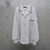 70’s~ Paisley piping design sleeping shirt