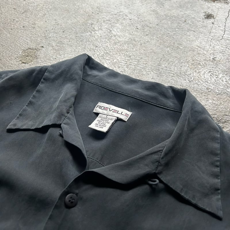 90s open collar silk shirt | sui & shara