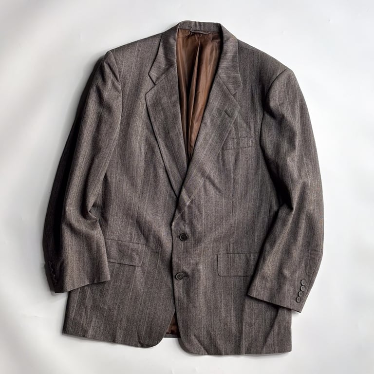 ~80's Cristian Dior×Garfinkel's striped tailored jacket