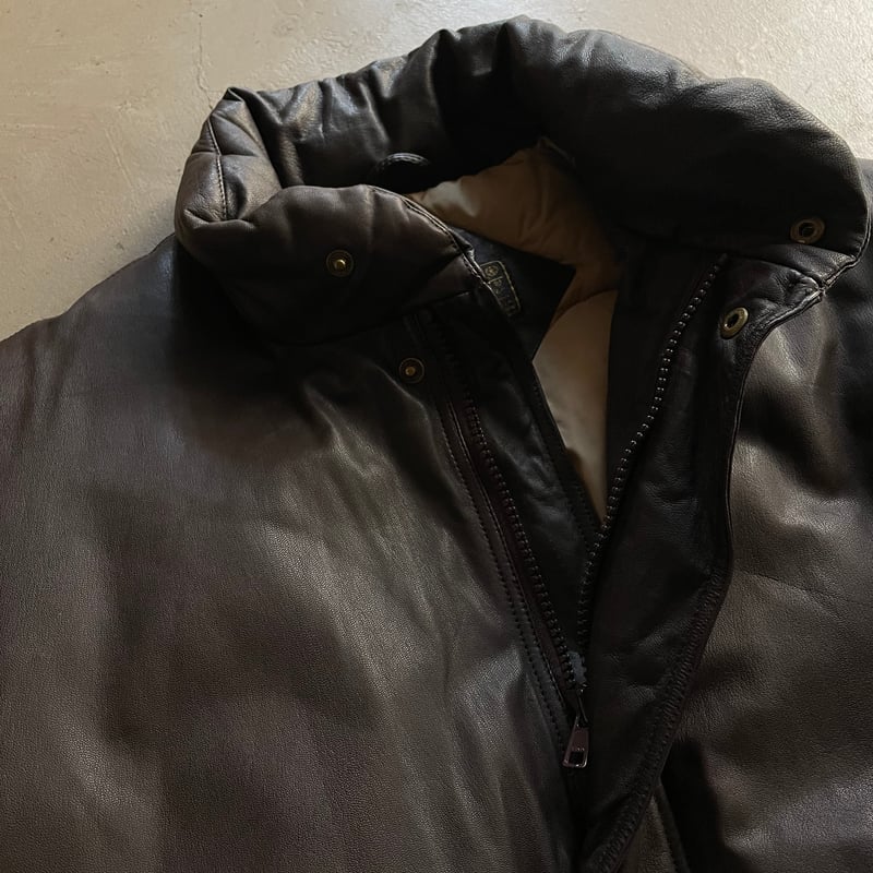 80s Eddie bauer leather down jacket | sui & shara