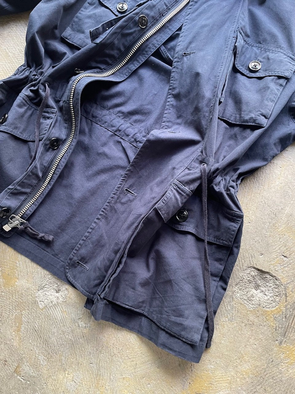 90's J.CREW ミリタリージャケット　M-65 L相当　ネイビー　古着 90's J.CREW ミリタリージャケット M-65 L相当 ネイビー 古着