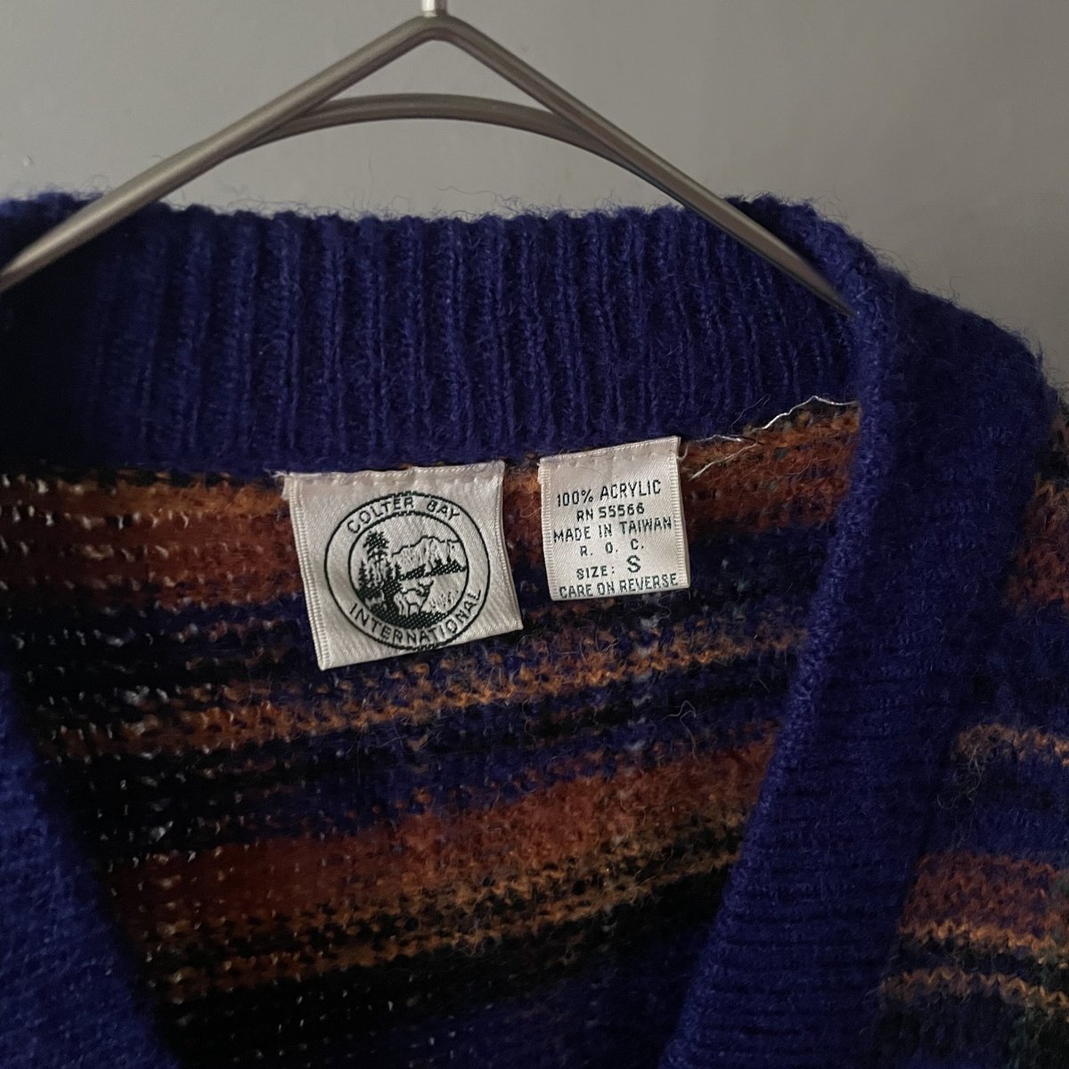 90s〜 Colter bay plaid acryl cardigan | sui & shara 