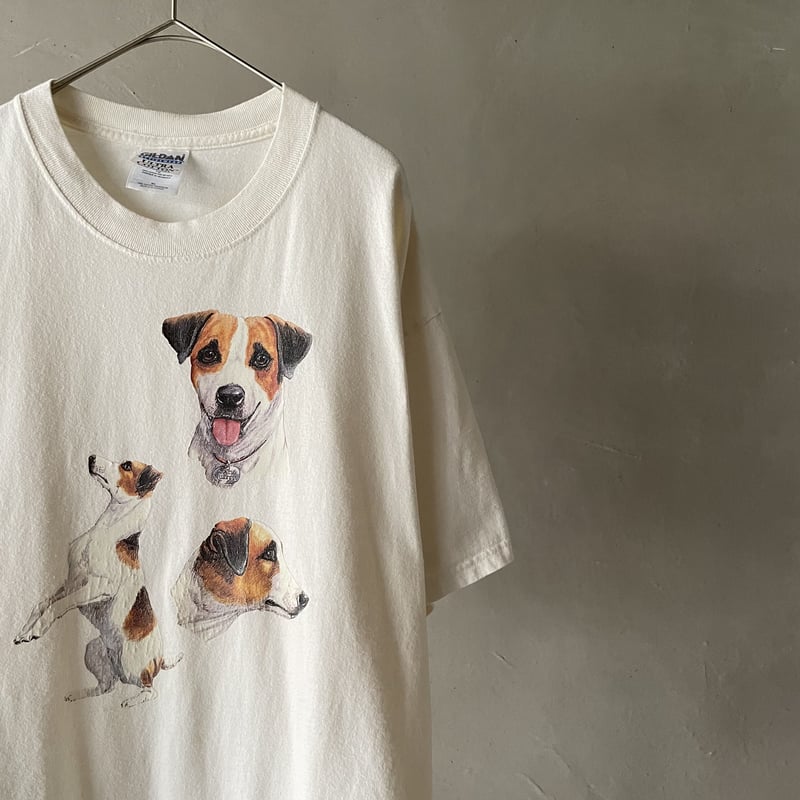 90s USA製 アニマル犬 Jack Russell Terrier Tシャツ 90s USA製 ジャックラッセルテリア 犬 DOG Tシャツ 在原みゆ紀