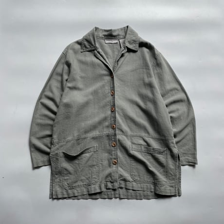 90’s linen/cotton shirt jacket
