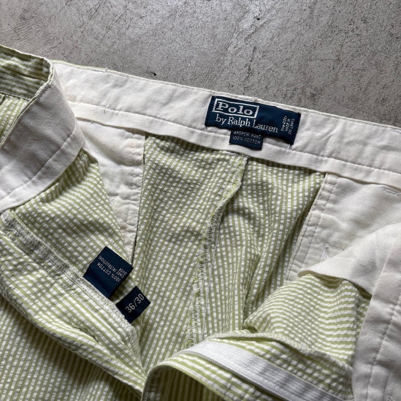 90s Polo Ralph Lauren seersucker stripe slacks