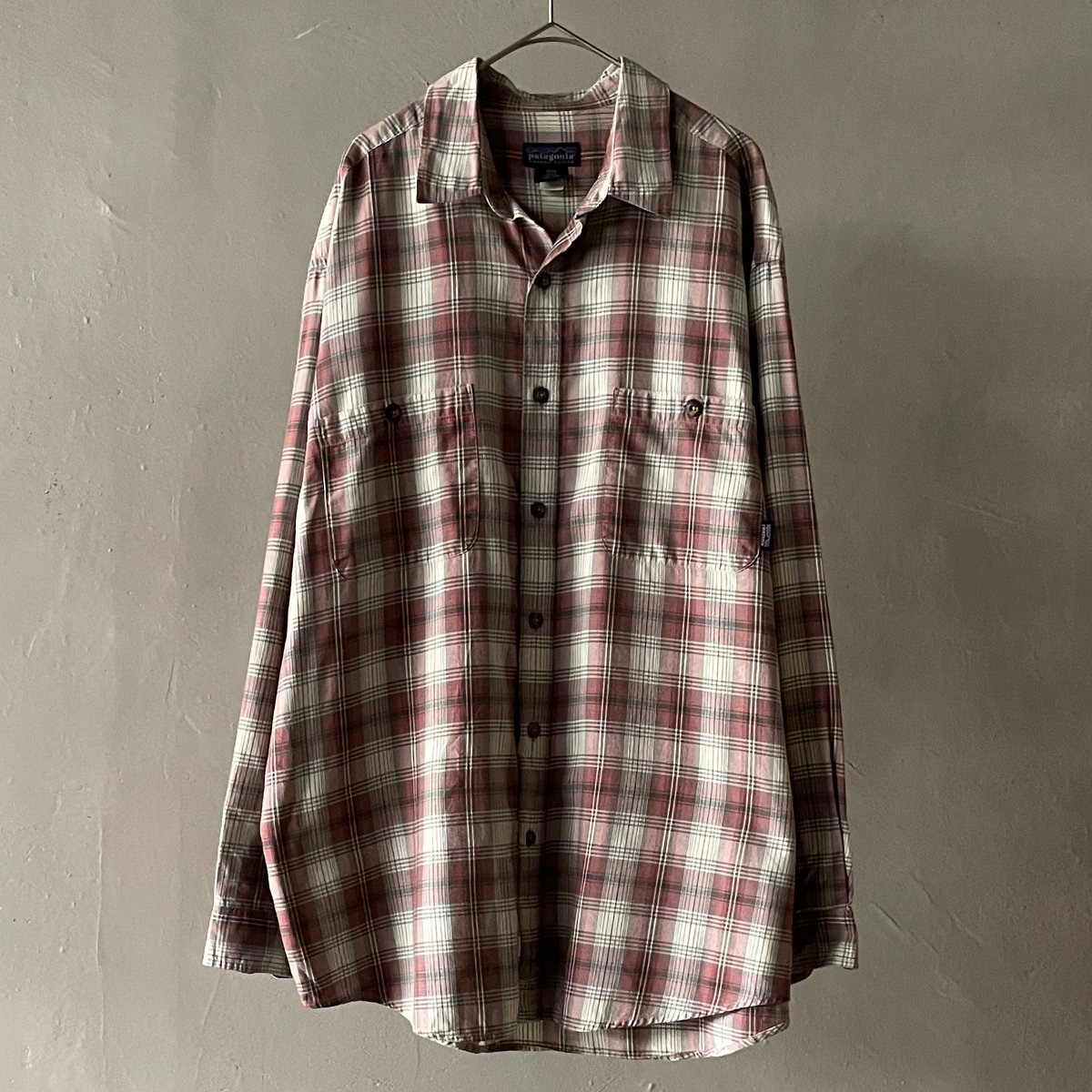 00s Patagonia plaid cotton shirt ″Made in PORTU