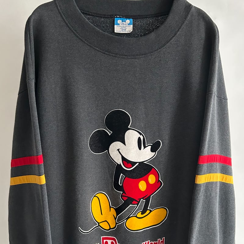 ミッキー プリント スウェット 80s disney vintage ラグラン 80s mickey sweat ミッキー プリント スウェット 80s disney vintage