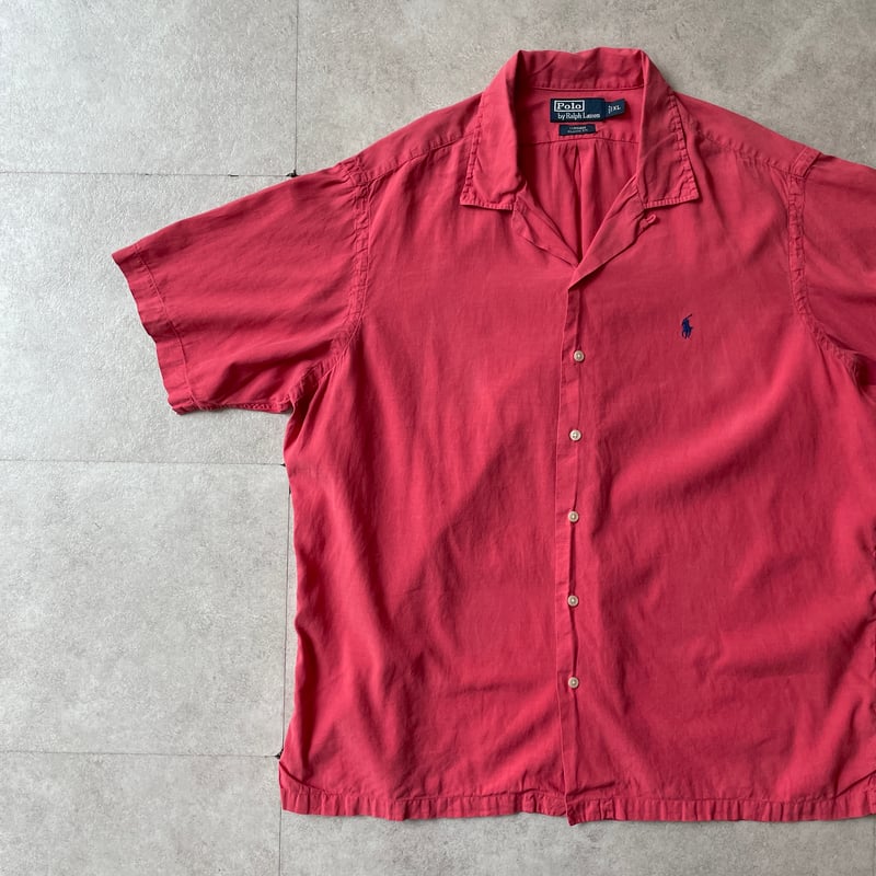 90s Ralph Lauren open collar shirt 