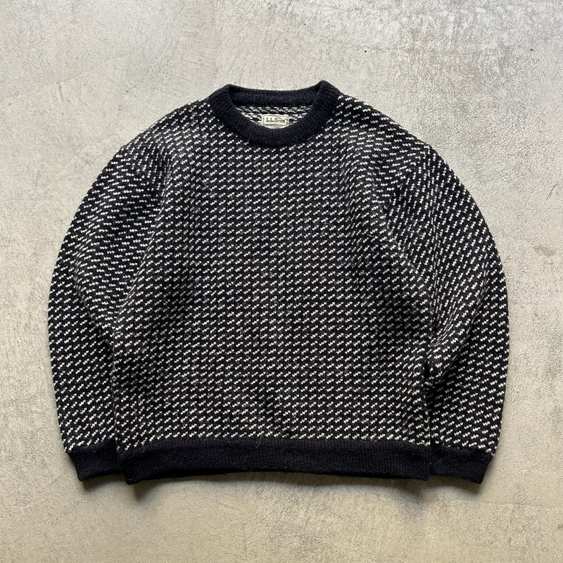 80s L.L.Bean birds eye knit sweater | sui & shara