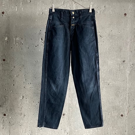 90s MARITHE FRANCOIS GIRBAUD wide tapered denim pants