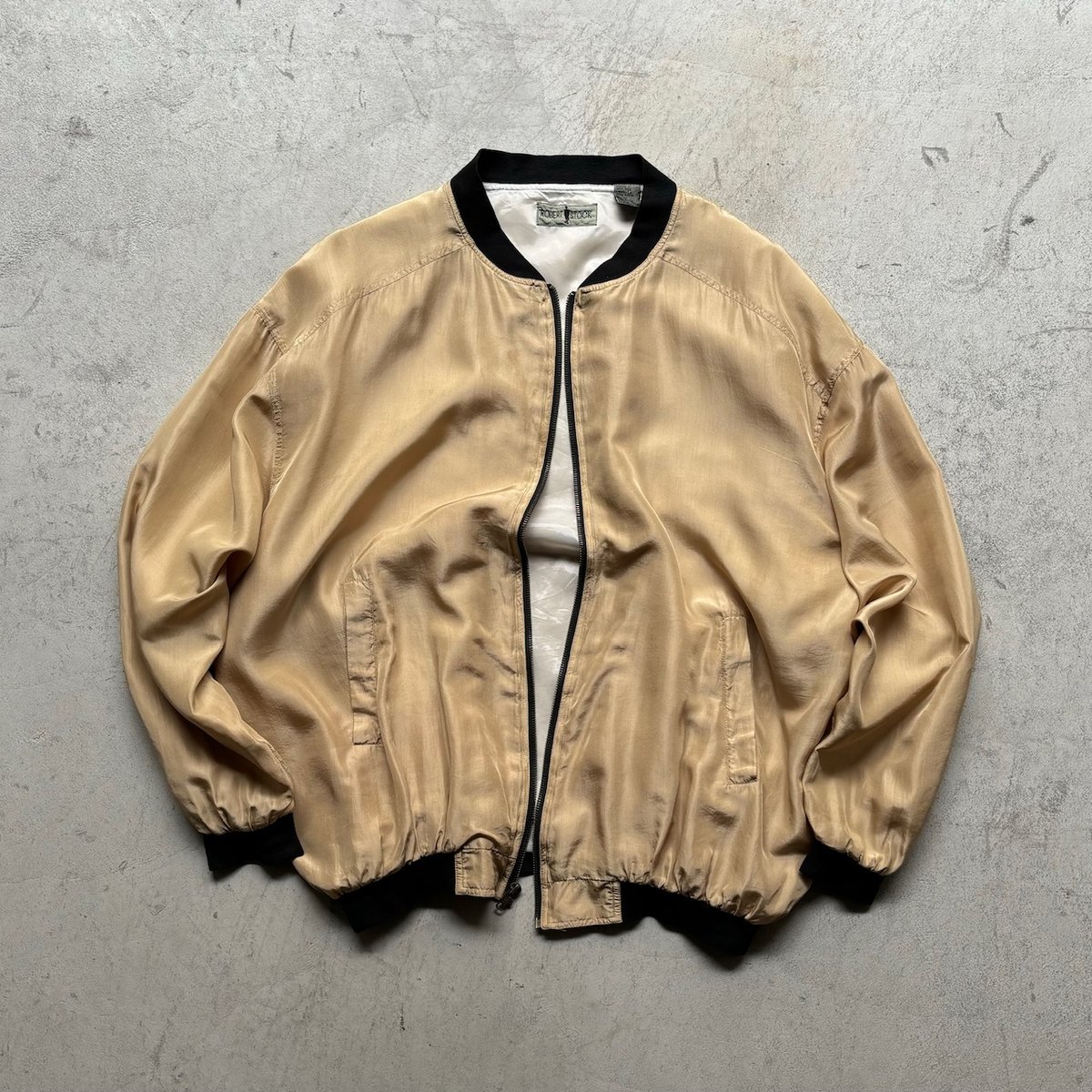 90s Robert stock silk blouson | sui & shara