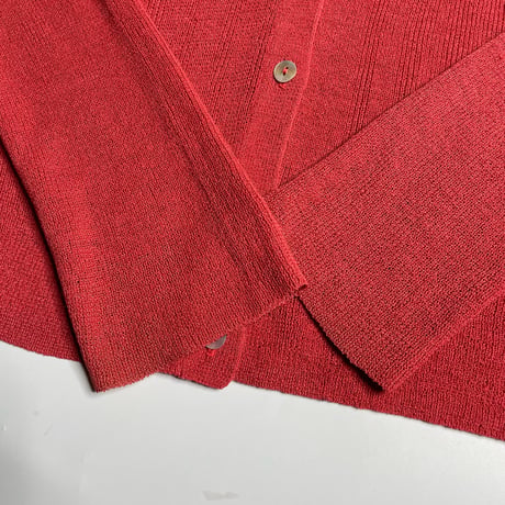 textured sheer knit polo cardigan