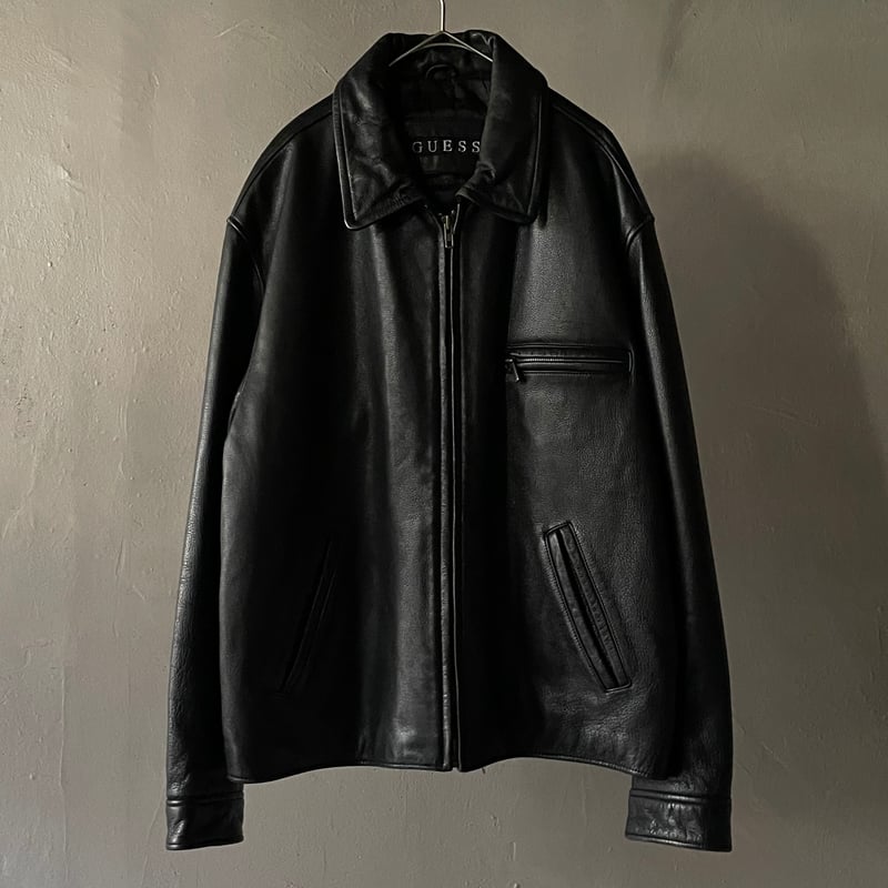 Guess leather sports jacket | sui & shara