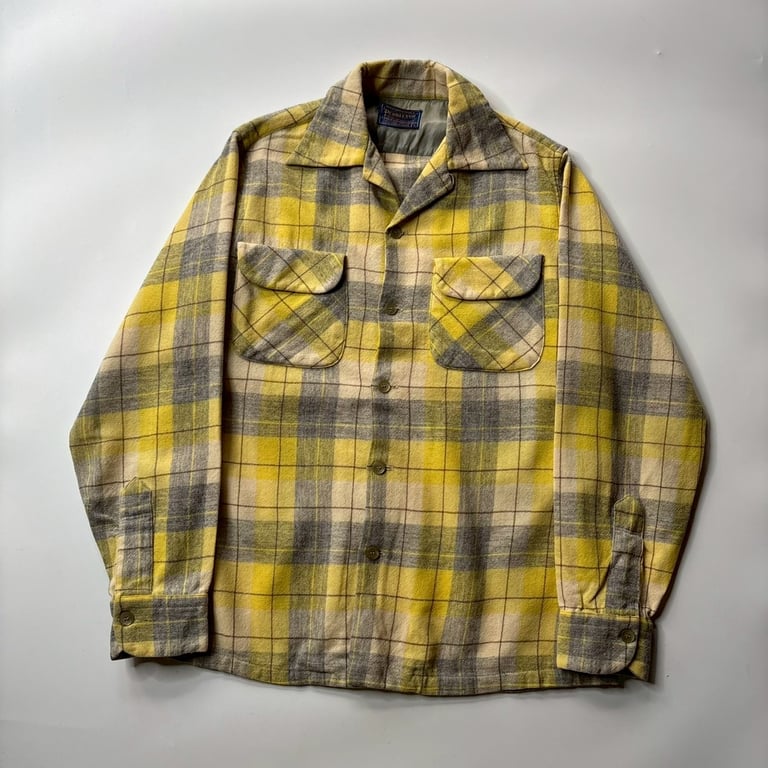 50's PENDLETON open collar board shirt｜ペンドルトン