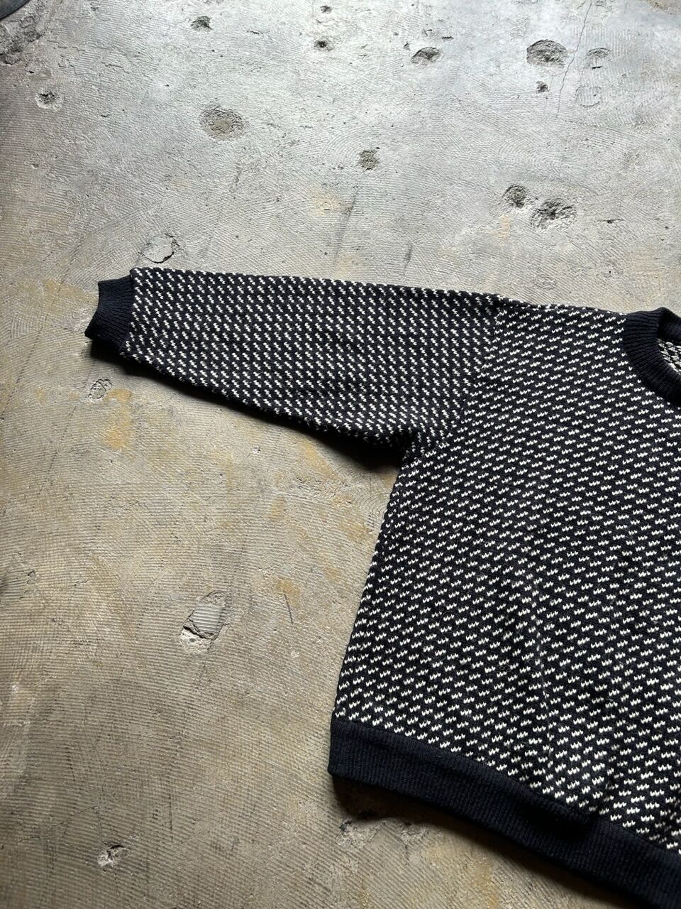 80's L.L.Bean birds eye knit sweater | sui & shara