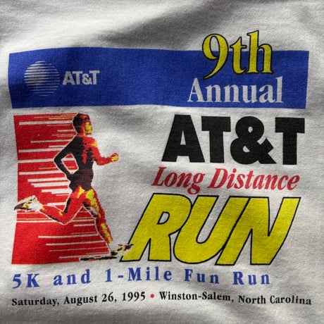 90s AT&T Long distance run print tee