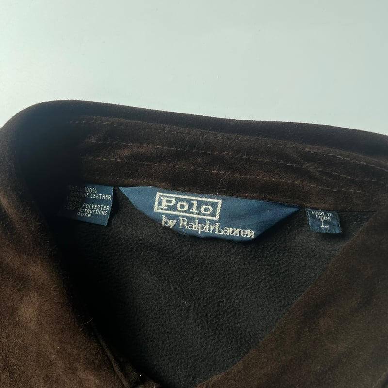 90s Ralph Lauren suede leather swing top | sui
