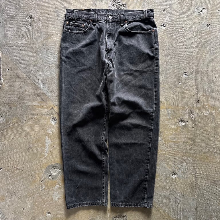 90's Levi's 550 black denim pants｜リーバイス