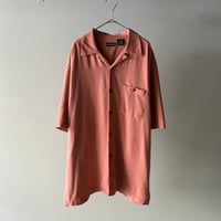 GEOEGE rayon open-collar shirt