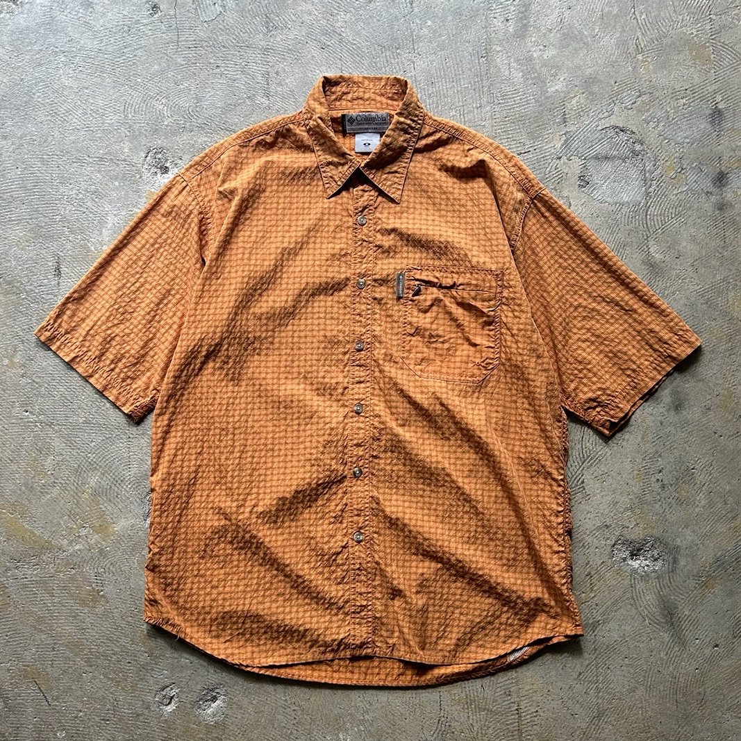 COLUMBIA GRT XL シャツ チェック Columbia GRT XL 青系チェックシャツ - メルカリ