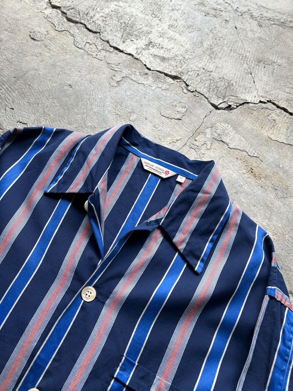 DEREK ROSE LONDON デレクローズ　トップス 80's Derek Rose sleeping shirt | sui & shara
