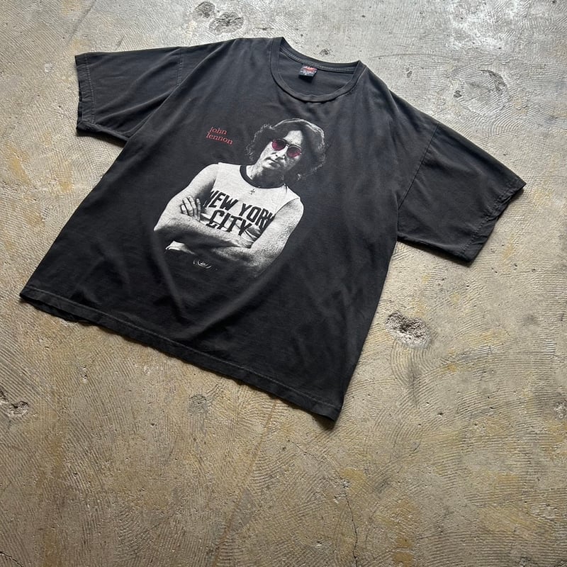 90s John lennon ジョンレノン Beatles Vintage 90s John Lenon ジョンレノン フォトTシャツ XL ビートルズ