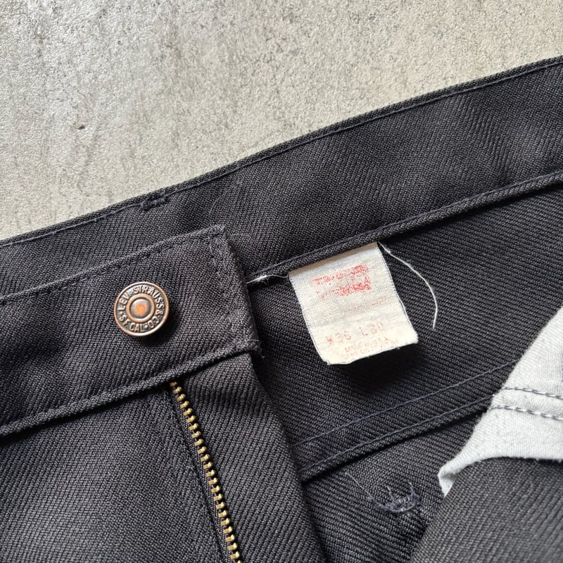 美品 90s Levi's ACTION SLACKS ブラック W34L29 90s Levi's action slacks リーバイスアクションスラックスの