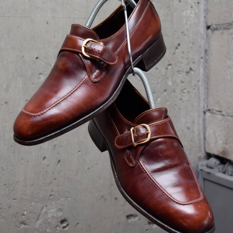 〈美品〉JOHNSTON & MURPHY【24.5】シングルモンク 90's Johnston & Murphy single monk strap shoes