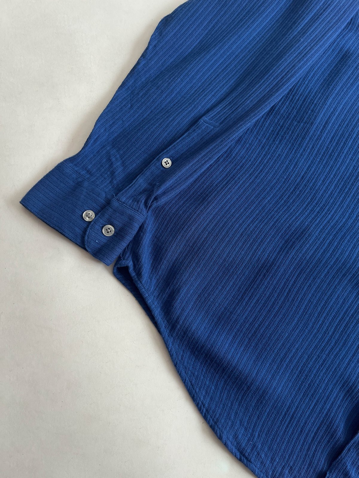90s Perry ellis stripe pattern rayon L/S shirt