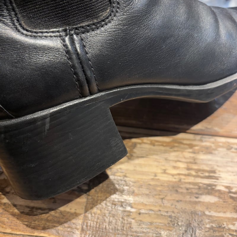 00s Clarks square toe leather side gore boots |