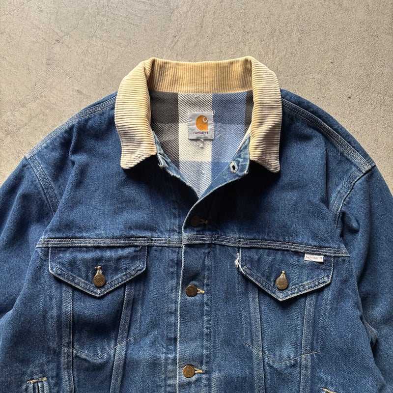 Carhartt denim tracker jacket | sui & shara