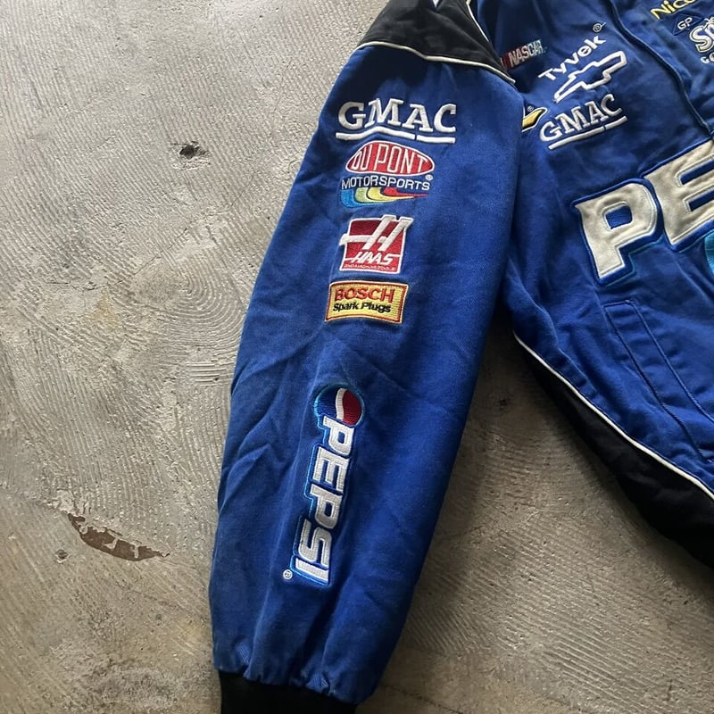 JH Design Pepsiジャケット Men's Jeff Gordon JH Design Royal Pepsi Full-Snap Twill