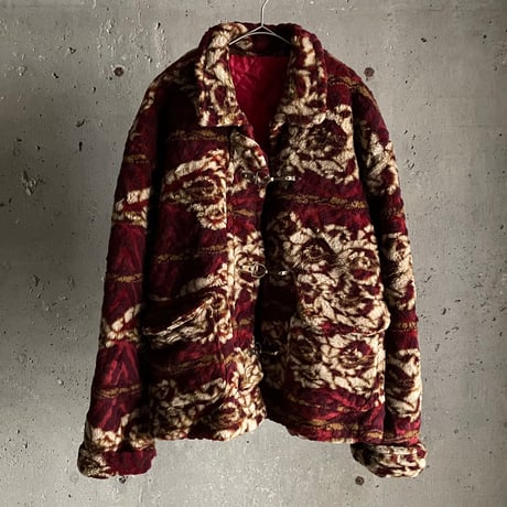 total pattern fireman  boa jacket