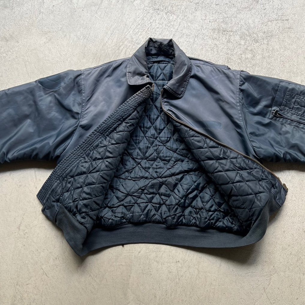 unknown　CWU-45P フライトジャケット　ブラック　民間品 90s Unknown CWU-45P type flight jacket | sui