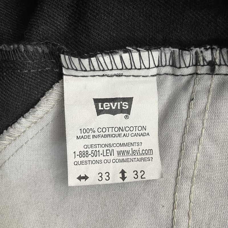90s Levis 619 Black denim pants Canada made | s