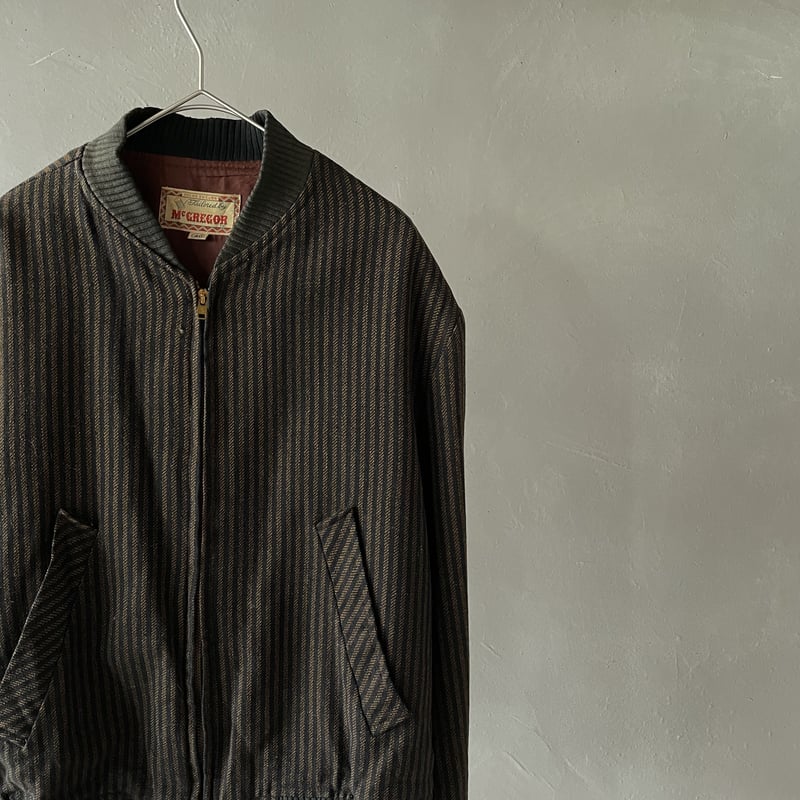 50s McGregor stripe pattern wool blouson | sui 