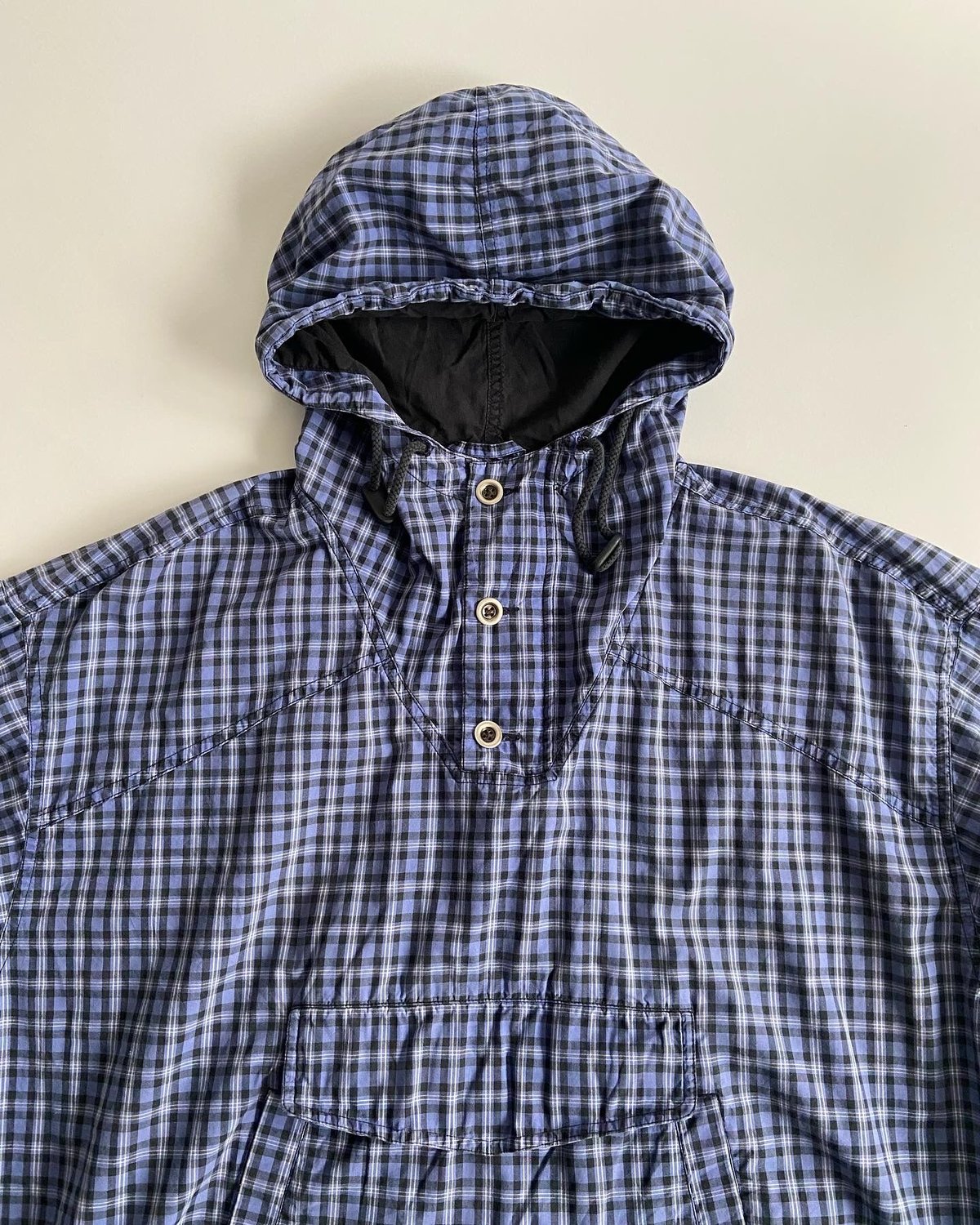 90s　OLDSTUSSY　アノラック　シェルジャケット　チェック　ドローコード 90s OLDSTUSSY アノラック シェルジャケット チェック ドロー