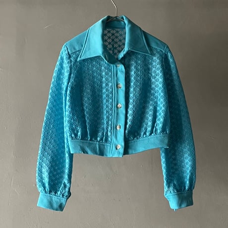 70s  polyester see-through jacket