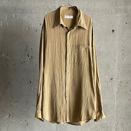 90s~ Wrinkle processing L/S shirt