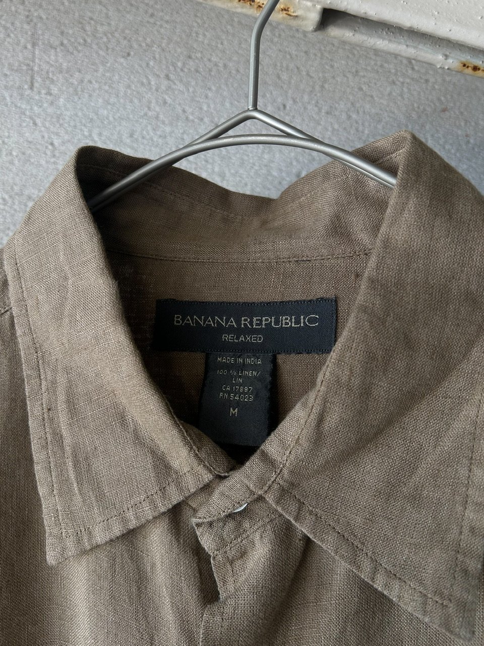 90s Banana republic relaxed linen shirt | sui &