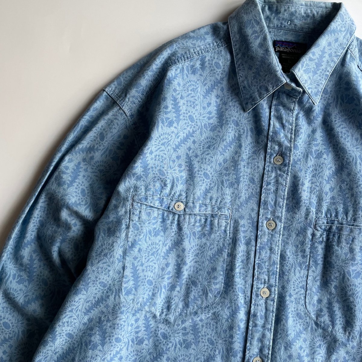 90s Patagonia leaf pattern L/S shirt | sui & shara